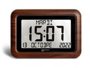 Geemarc VISO10 WOOD - Horloge avec grand afficheur numérique et calendrier en version imitation bois