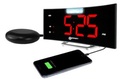 Geemarc WAKE’N’SHAKE CURVE - Réveil avec coussin vibrant, flash LED et port USB