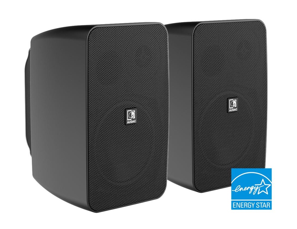 Audac ARES5A/B - Set HP actifs 2x40W - Noir (Paire)