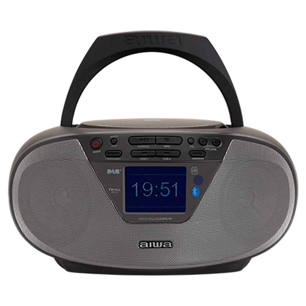 Aiwa BBTU-500DAB/BK - Lecteur CD/BT/DAB+ Portable
