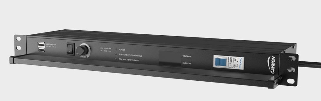 Caymon PSR529FCH Multiprises (x9) rackable 19"
