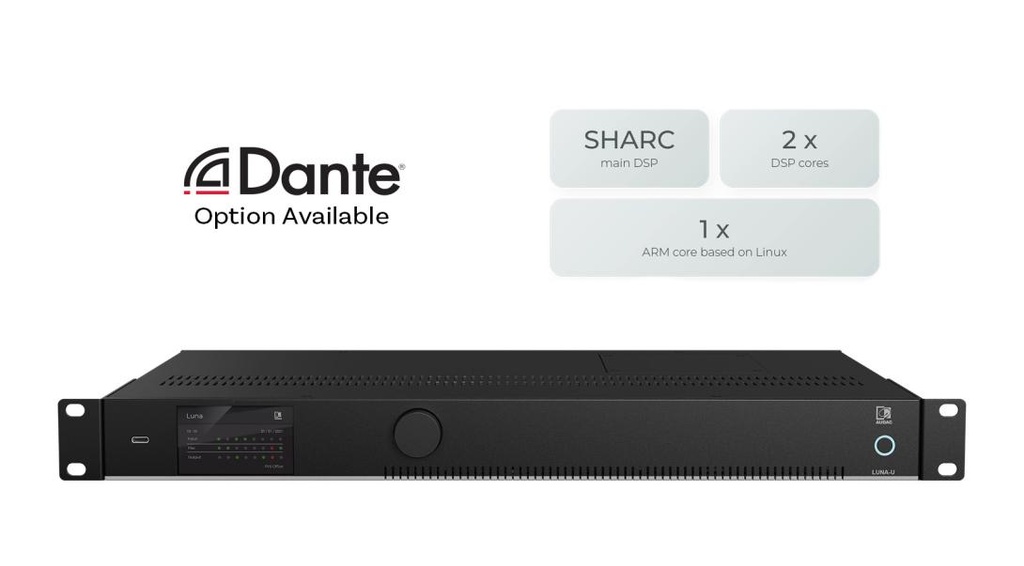 Audac LUNA-U - Matrice Audio flexible 12 x 8 en réseau