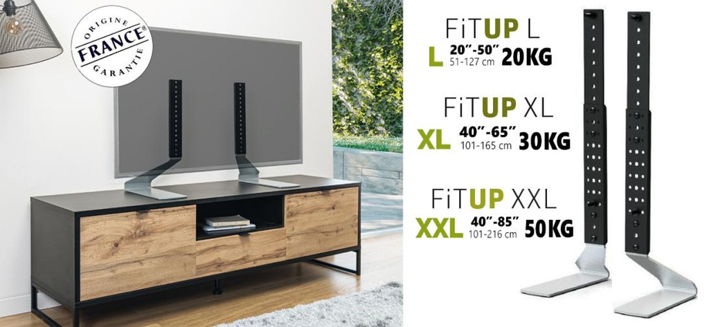 Erard FitUp XXL - Support table 40" à 85"