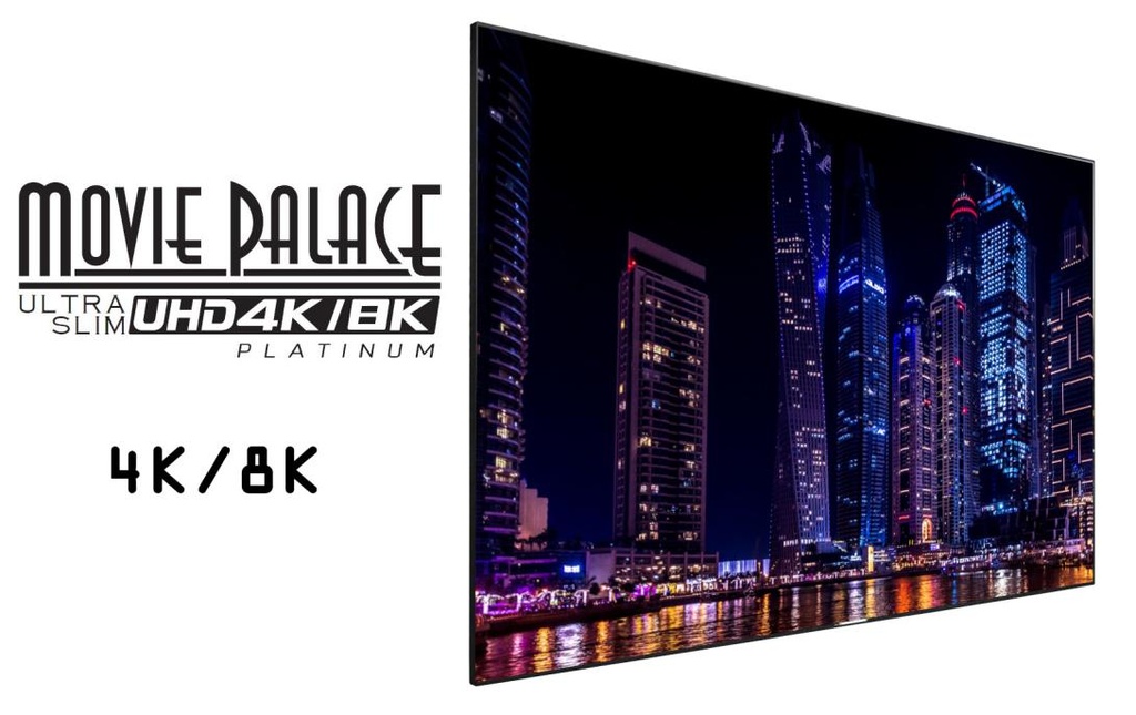 Lumene Ecran fixe 4K/8K 16/9 3050 x 1720 Ultra Slim Platinium