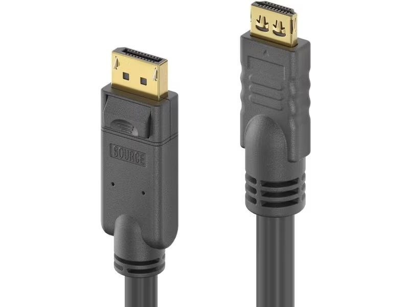 PureLink Câble Câble adaptateur 4K – DisplayPort - HDMI, 1 m