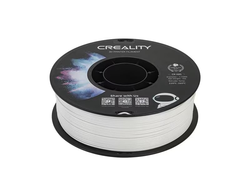Creality Filament ABS, Blanc, 1.75 mm, 1 kg