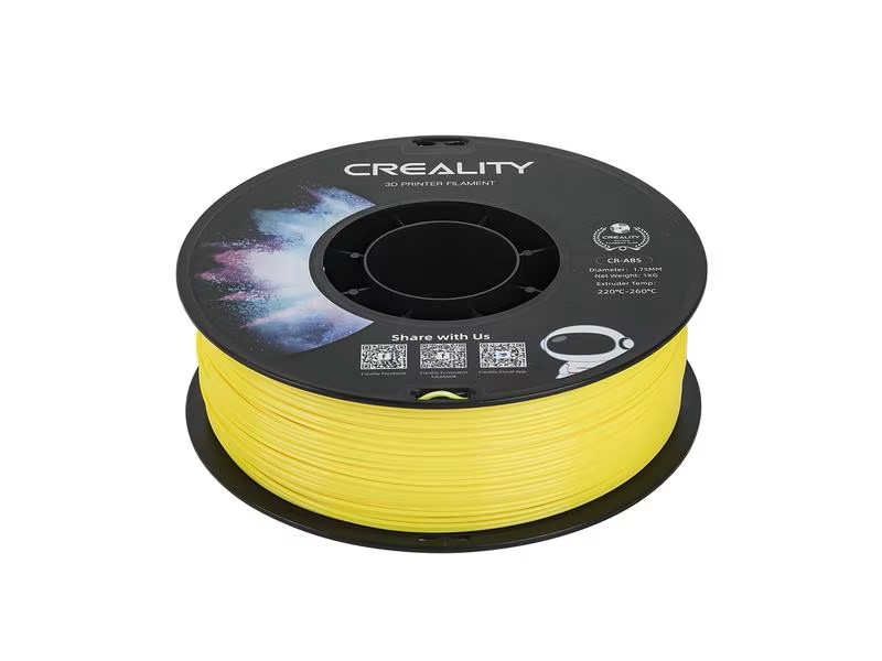Creality Filament ABS, Jaune, 1.75 mm, 1 kg