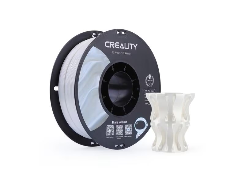 Creality Filament PLA Silk Blanc, 1.75 mm, 1 kg