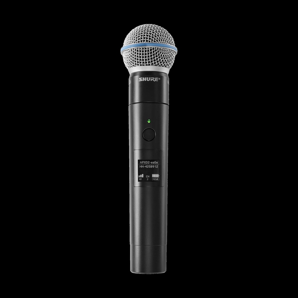Shure MXW2X/BETA58 - Émetteur à main DECT, BETA58, MXW2X