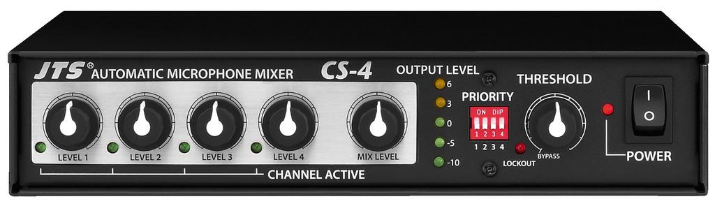 JTS CS-4 - Mini-Mixeur Microphones 4x Entrées