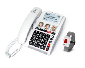Geemarc CL9000 - Téléphone fixe 4G avec Télécommande SOS