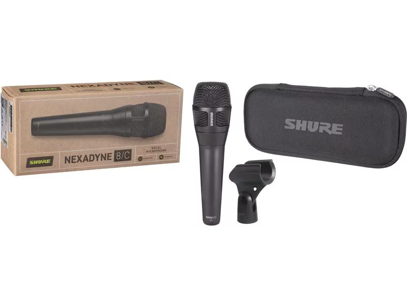 Shure NXN8/C - Mic Nexadyne, XLR, cardioïde, noir