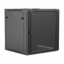 Caymon WPR612R/B - Rack 19" Wallmount 9U 450 Noir