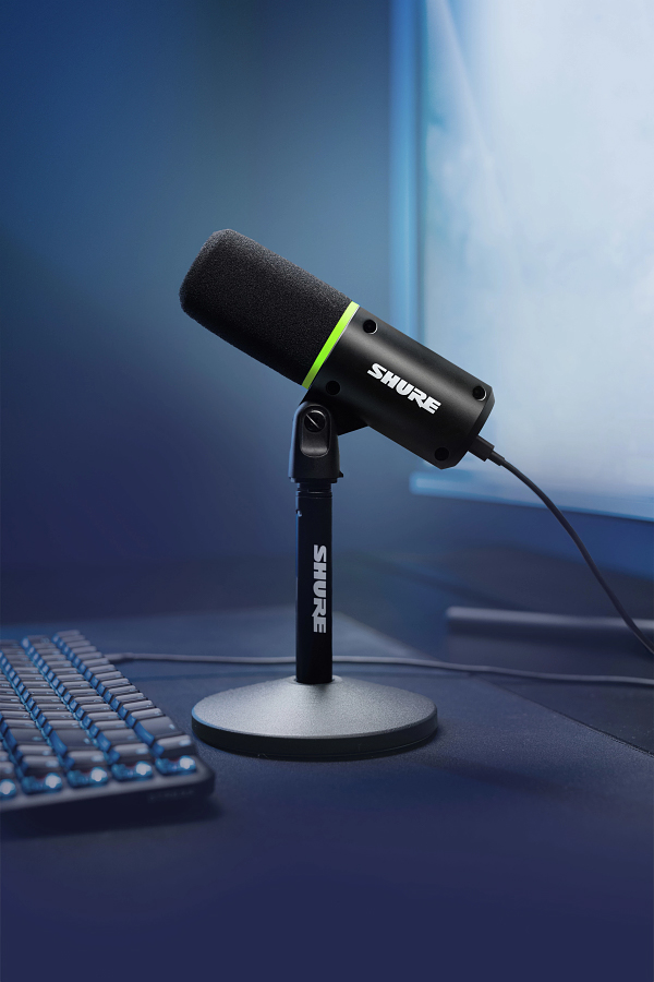 Shure MV6 -  Microphone pour parole/gaming USB, noir