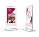 Allsee - Écran double face, 55", portrait, autoportant