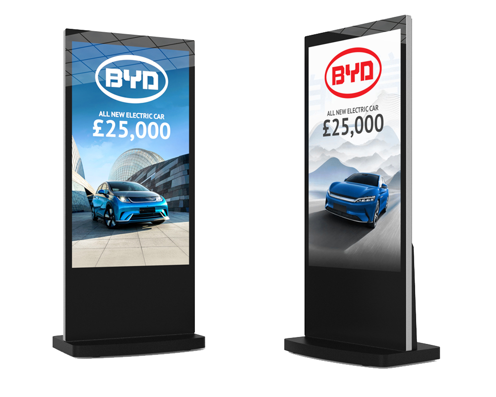 Allsee - Écran 55", portrait, autoportant noir