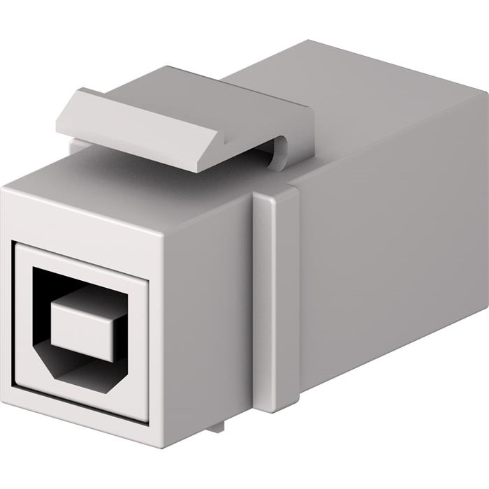 Cecoflex - AVM-0009 - USB B-A Keystone F/F blanc