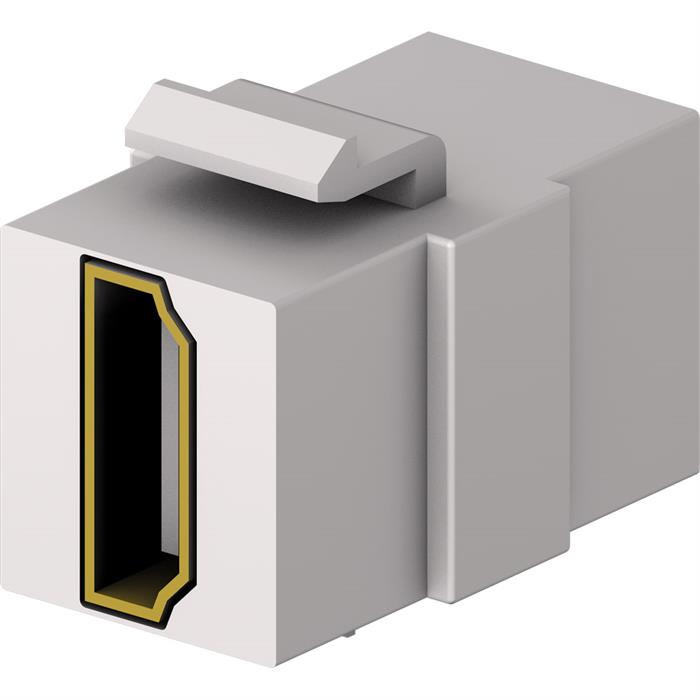 Cecoflex - AVM-0010 - HDMI Keystone 4K/60Hz F/F blanc