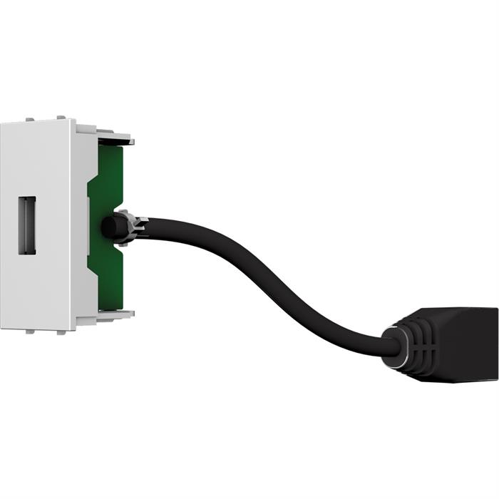 Cecoflex - AVM-1008 - Module USB A-B F/F blanc avec câble de 200 mm