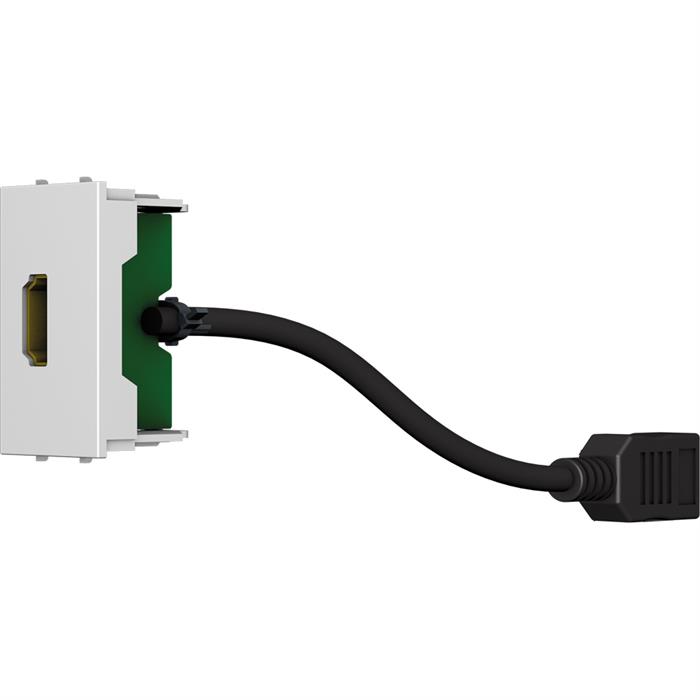 Cecoflex - AVM-1010 - Module HDMI 4K/60Hz F/F blanc avec câble 200 mm