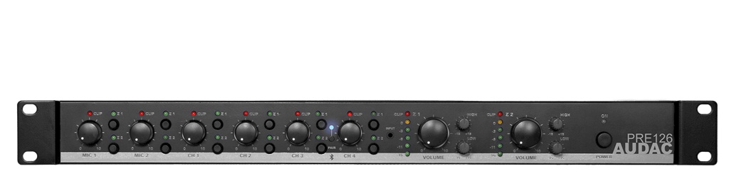 Audac PRE126 - Préamplificateur 2 zones