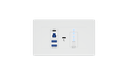 Blustream UEX3H-WP-EU - USB 3.2 Gen1 HDBaseT™ Extender EU Wall Plate - Host