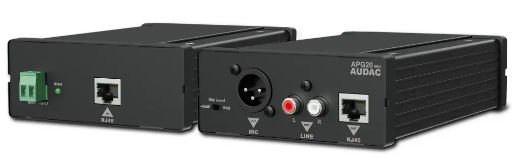 Audac APG20MK2 - Boîtier transcepteur audio actif (S-box™)