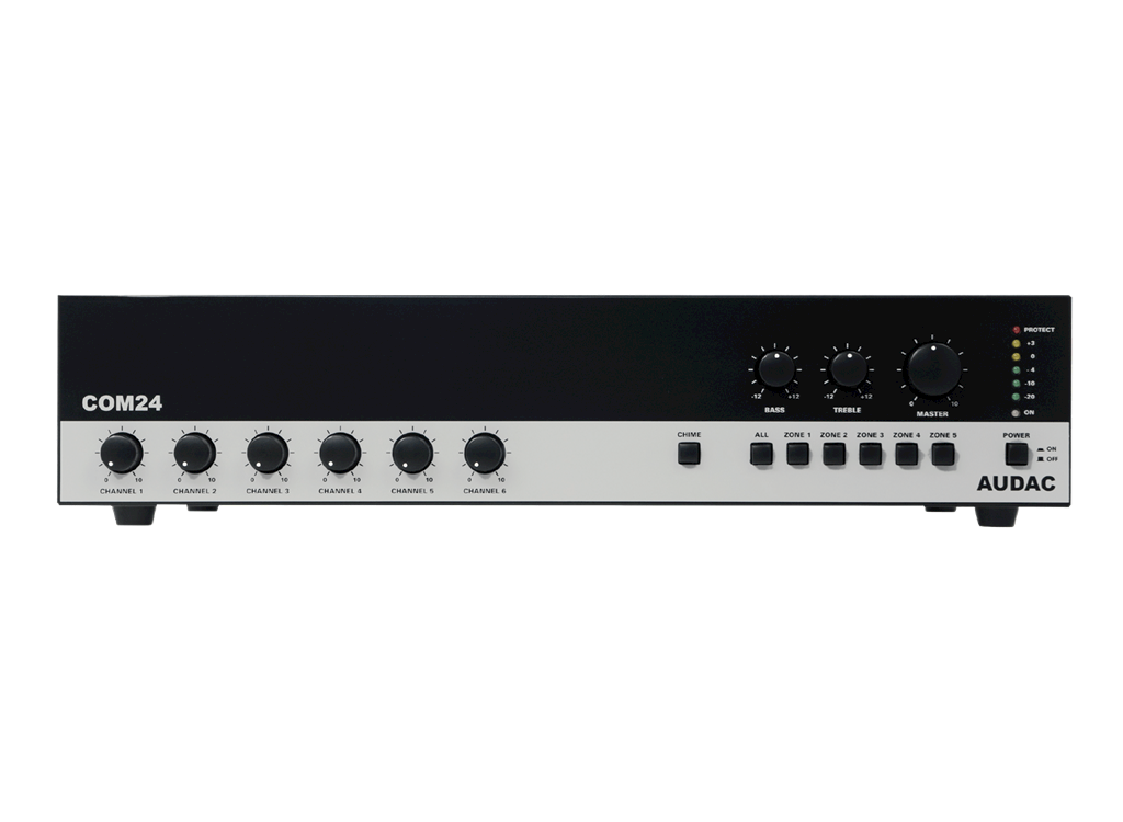 Audac COM24MK2 - Amplificateur/Mélangeur PA 240W@4ohm/100V commutable