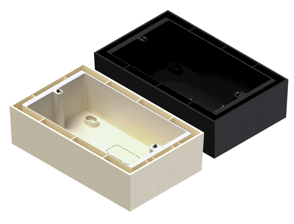 Audac WB50/B - Boîtier Apparent pour Wallpanel Audac - Noir
