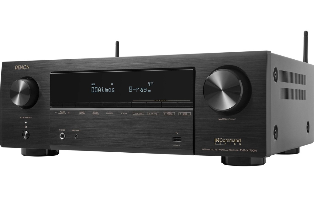 Denon Récepteur AV AVR-X1700H Noir