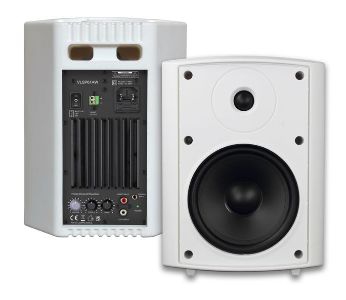 Vivolink VLSP61AW - HP actifs blanc 2 x 50W