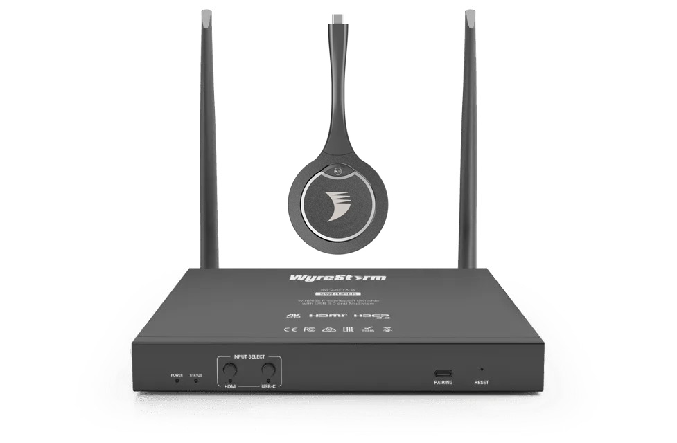 Wyrestorm - SW-220-TX-W - Set Commutateur de présentation 4K à 2 entrées avec diffusion sans fil - bouton inclus