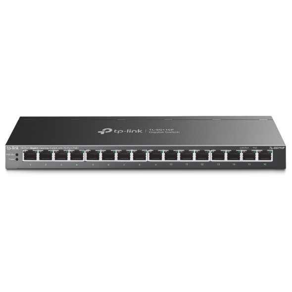TP-Link - TL-SG116P - Switch de bureau 16 ports Gigabit PoE+