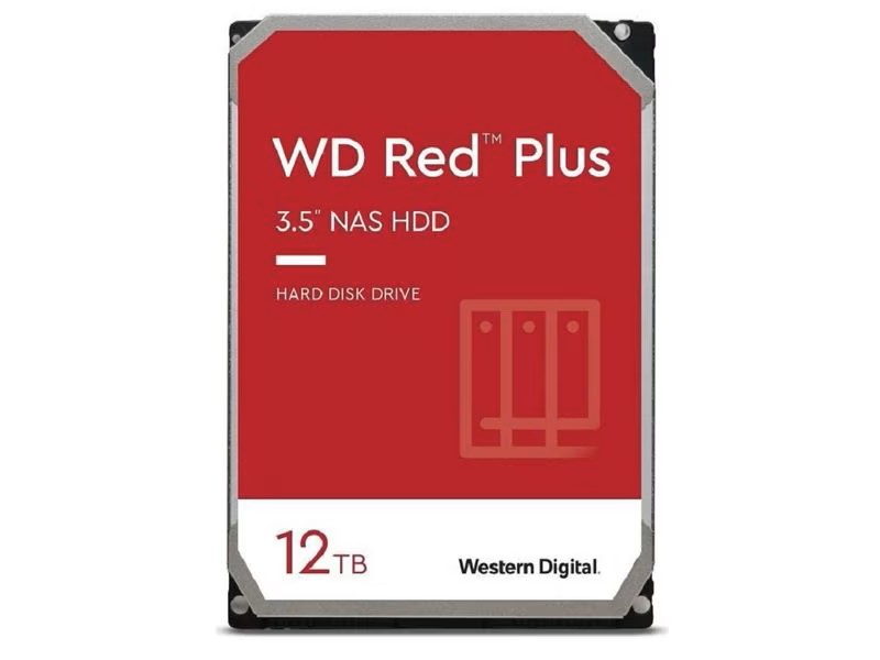 Western Digital Disque dur WD Red Plus 3.5" SATA 12 TB