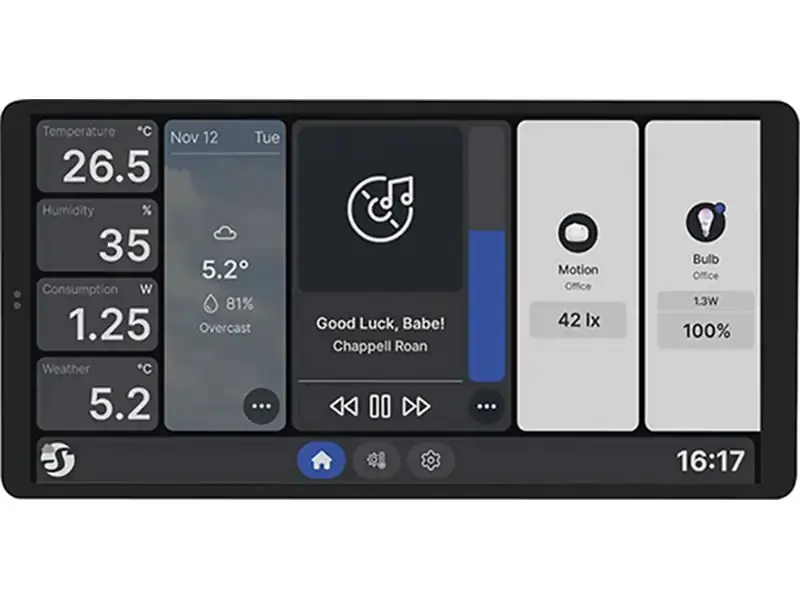 Shelly Présentoir mural X2 +HT écran tactile argent