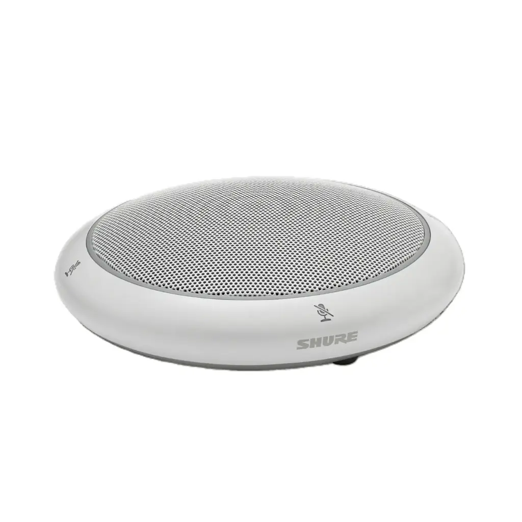 Shure MXA320W - Microphone multicapsules de table, Blanc