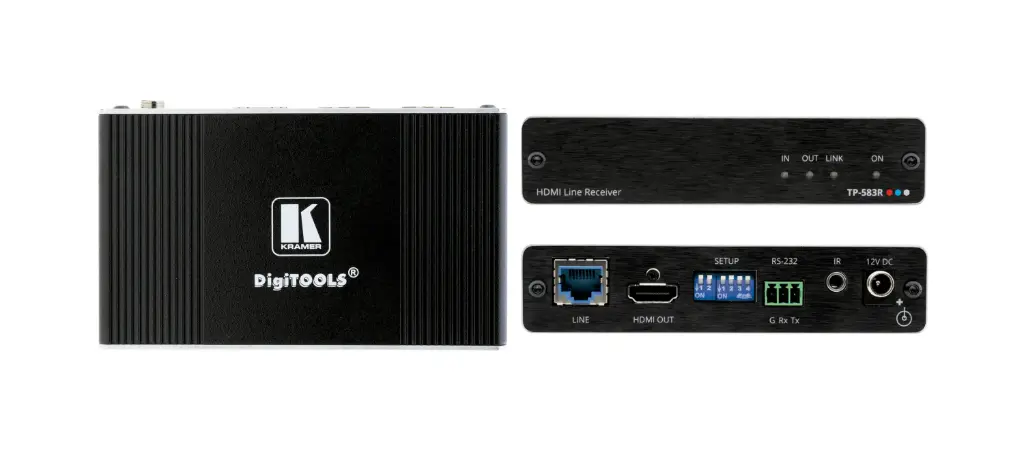 Kramer TP-583R - Récepteur HDMI 4K HDR avec RS–232 & IR HDBaseT