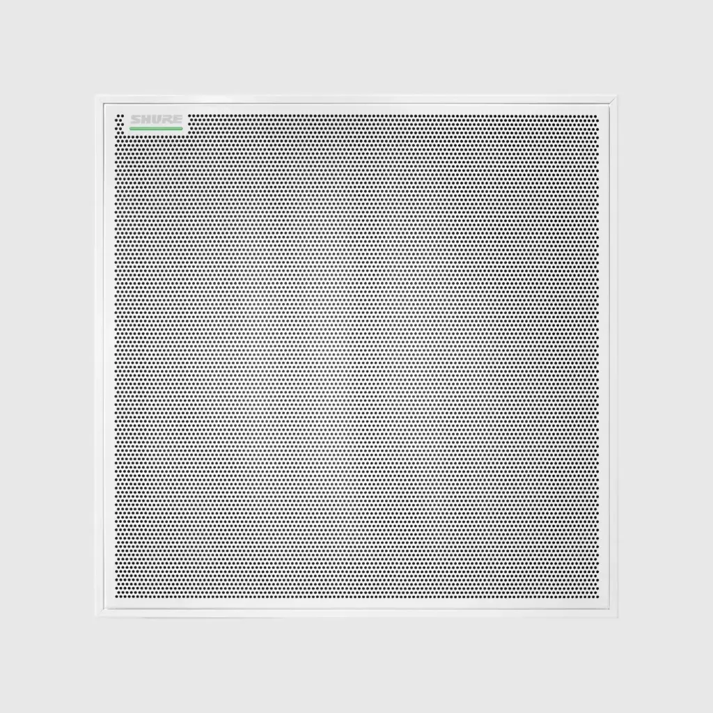 Shure MXA925 - Microphone multicapsules de plafond carré blanc