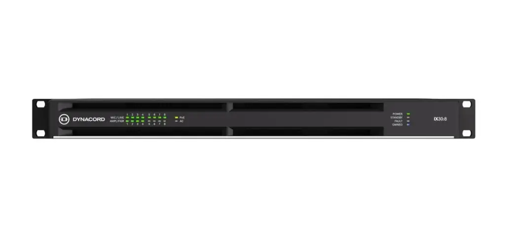 Dynacord - IX30:8 - Amplificateur DSP 8x375W 8x8 Dante