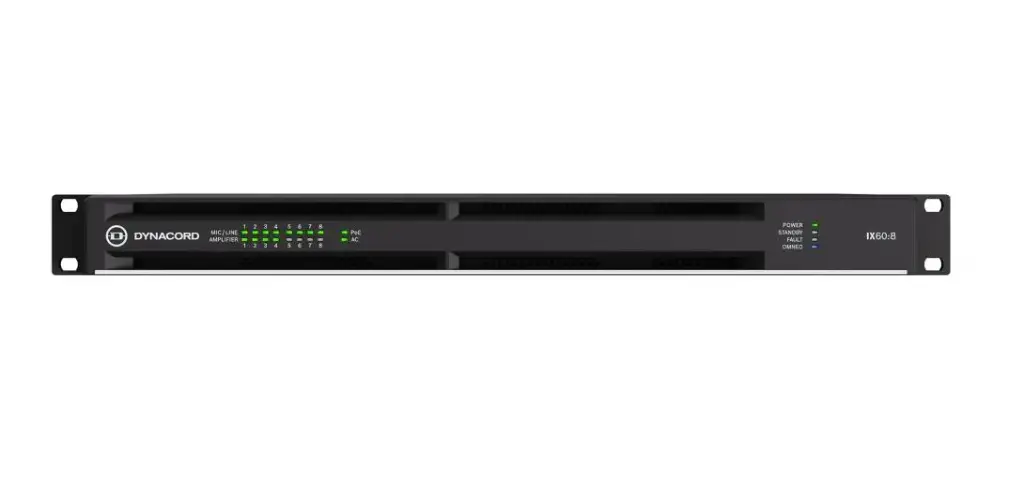 Dynacord - IX60:8 - Amplificateur DSP 8x750W 8x8 Dante