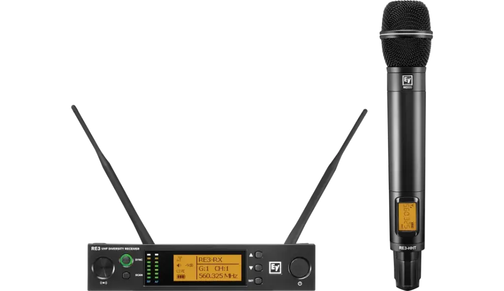 Electro Voice - RE3-ND86-5H - Kit microphone supe cardioïde sans-fil à main 560-596 MHz