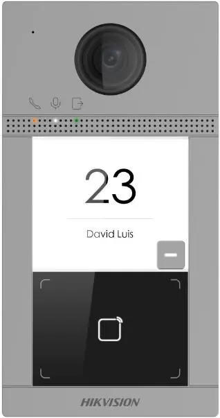 Hikvision - DS-KV8113-WME1 - Poste de porte de villa métallique à 1 bouton