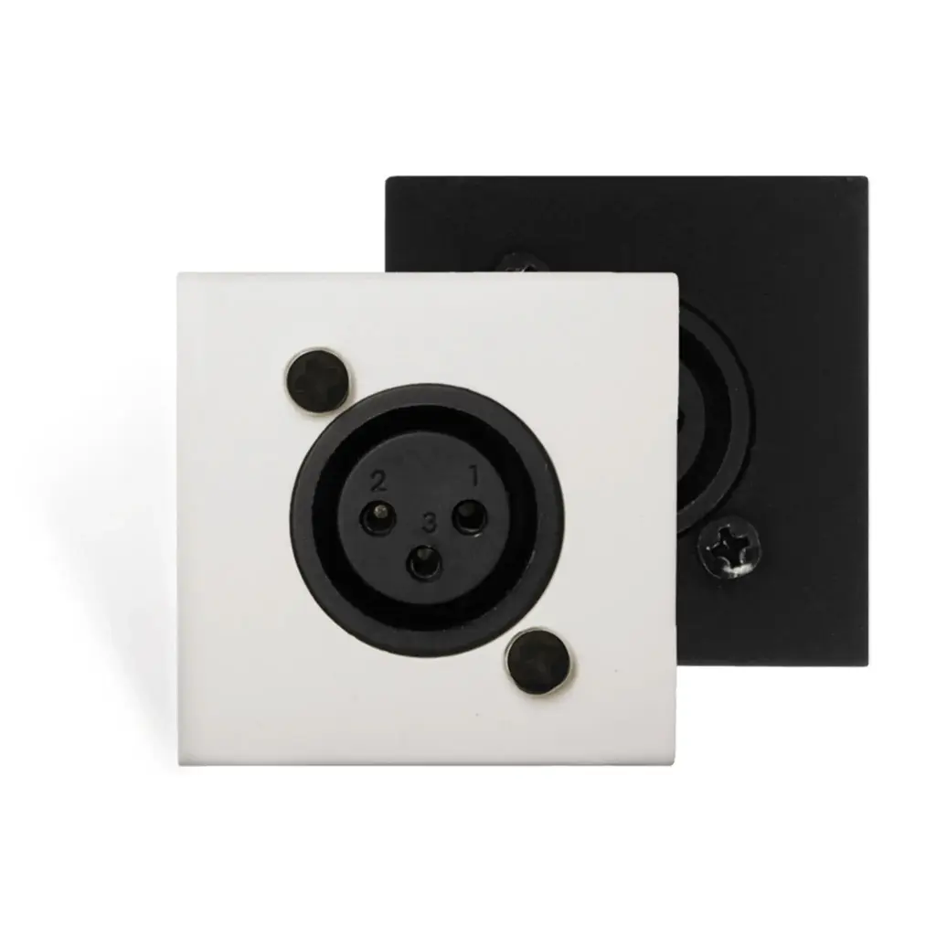 Audac WMI20/W - Panneau mural d'entrée microphone (format Bticino) - Blanc