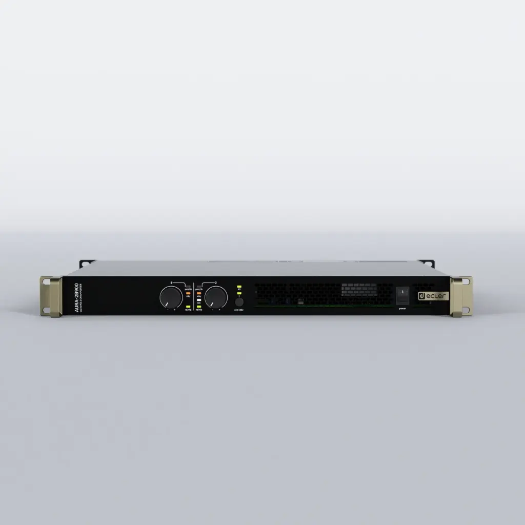 Ecler AURA-2B900 - Amplificateur de puissance 2x900 W RMS @ 4 Ω, Impédance basse et haute