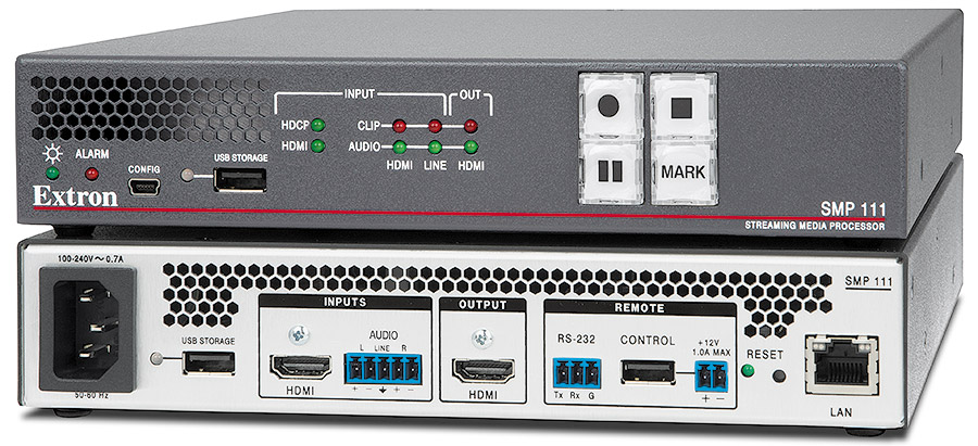 Extron SMP 111 — Processeur de streaming multimédia H.264 monocanal
