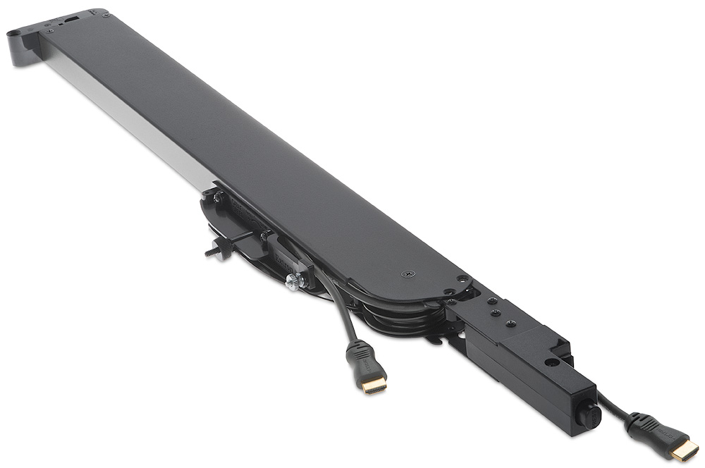 Extron Gamme Retractor XL — Avec caches vides et plaques de passage de câbles