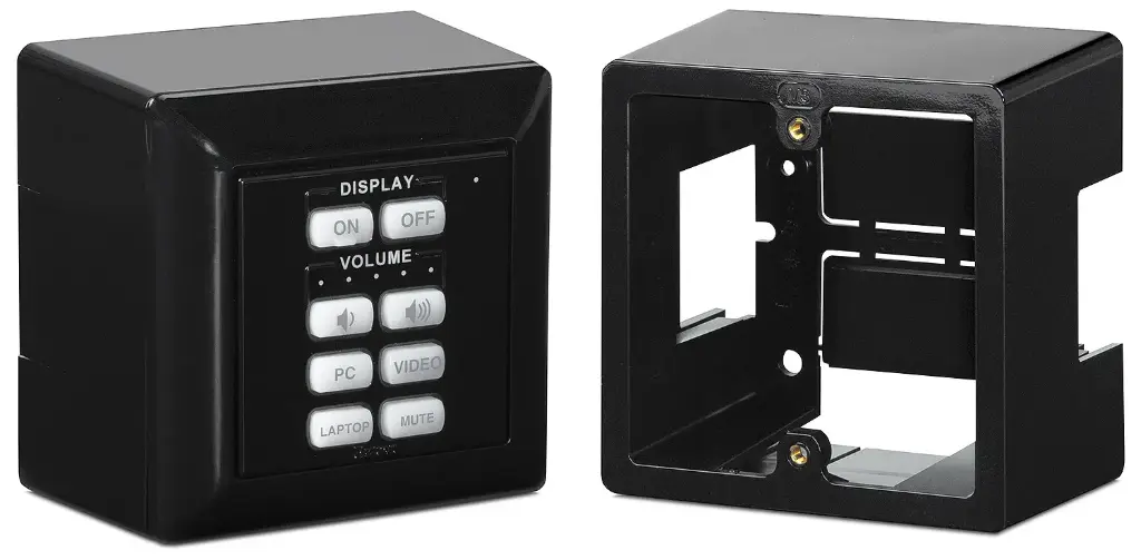 Extron Gamme EWB 211 — Boîtier mural externe à un gang pour produits Flex55 et EU ; noir