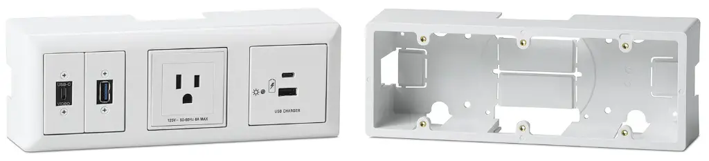Extron Gamme EWB 213 — Boîtier mural externe à trois gangs pour produits Flex55 et EU ; blanc