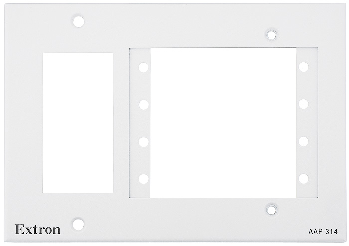 Extron AAP 314 — Plastron à trois gangs pour modules Decorator et de connectivité audiovisuelle AAP