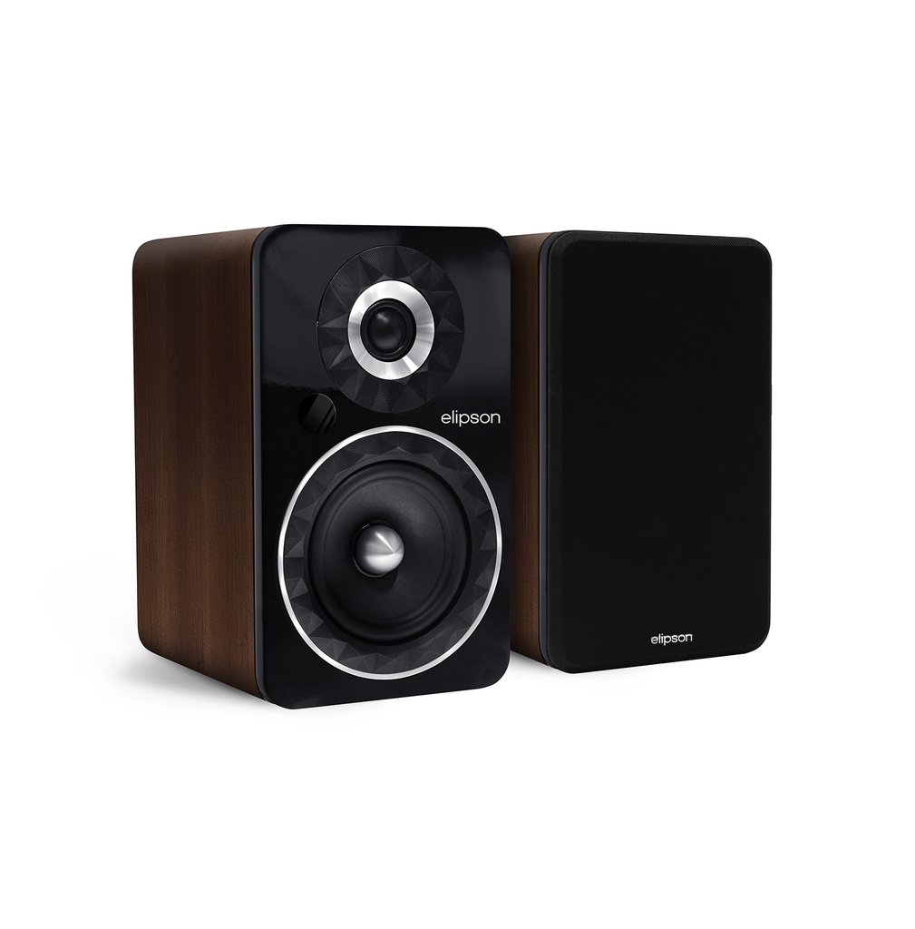 Elipson Prestige Facet 6B BT Noyer (Paire) - Enceinte Active Bluetooth